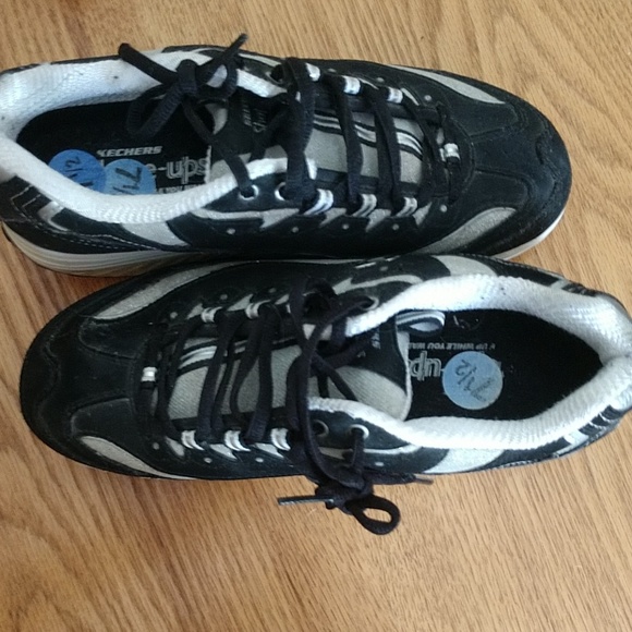 #4 Original Black SUEDE Sketchers Shape Ups sz 7.5 - Picture 2 of 7